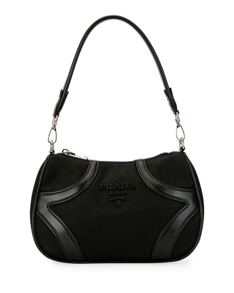 prada tessuto nylon & leather bowling bag|prada tessuto nylon pouch.